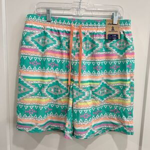 Chubbies XL 7 in. inseam Men's‎ Aztec Print Swim Trunks Classic Beach Shorts XL